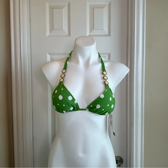 Radio Fiji Green Bikinj Top - Picture 1 of 4
